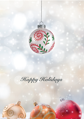 Foldable Holiday Cards - Ornamental Holidays 2