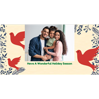 Flat Holiday Cards - Doves