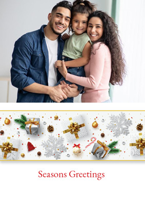 Foldable Holiday Cards - Seasons Greetings Gifts