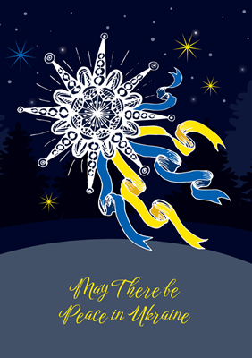 May There Be Peace in Ukraine Holiday Cards