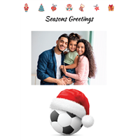 Foldable Holiday Cards - Soccer (Spanish)
