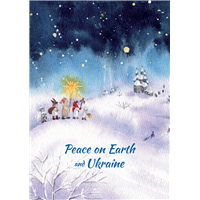Peace on Earth and Ukraine Holiday Cards