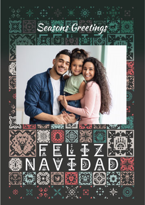 Foldable Holiday Cards - Feliz Navidad (Spanish)