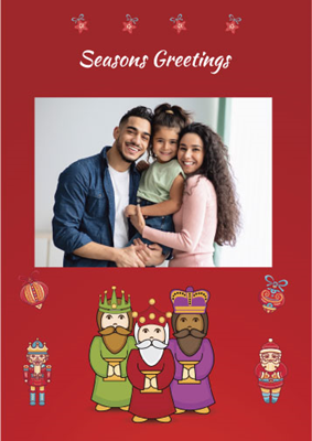 Foldable Holiday Cards - 3 Kings (Spanish)