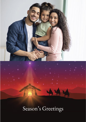Foldable Holiday Cards - 3 Kings (Religion)