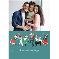 Foldable Holiday Cards - Seasons Greetings Party